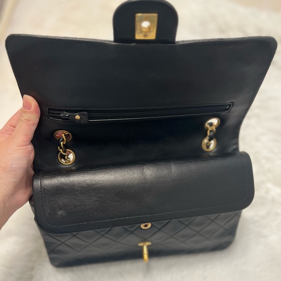 Chanel vintage classic double flap 24k Gold - Picture 8 of 11